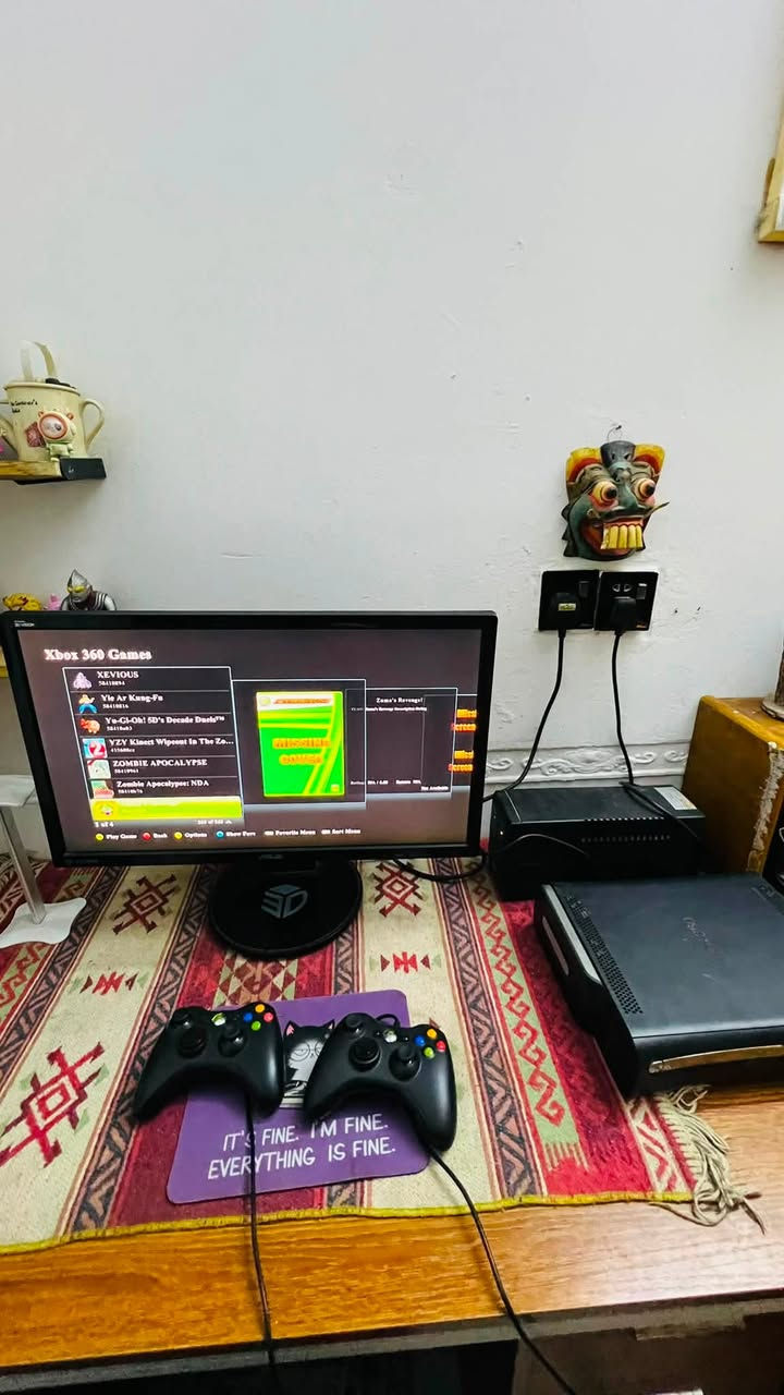 سلام عليكم " اكس بوكس 360 يحتوي على 260 لعبة يجي وياه ( يوبي اس " ثنين يدات " كامل ملحقاته " شاشة )
البلي نضيف وكلشي مابيه سعره كله 200 الف تريد بس بلي 130
مكاني بغداد الشعلة ***********
