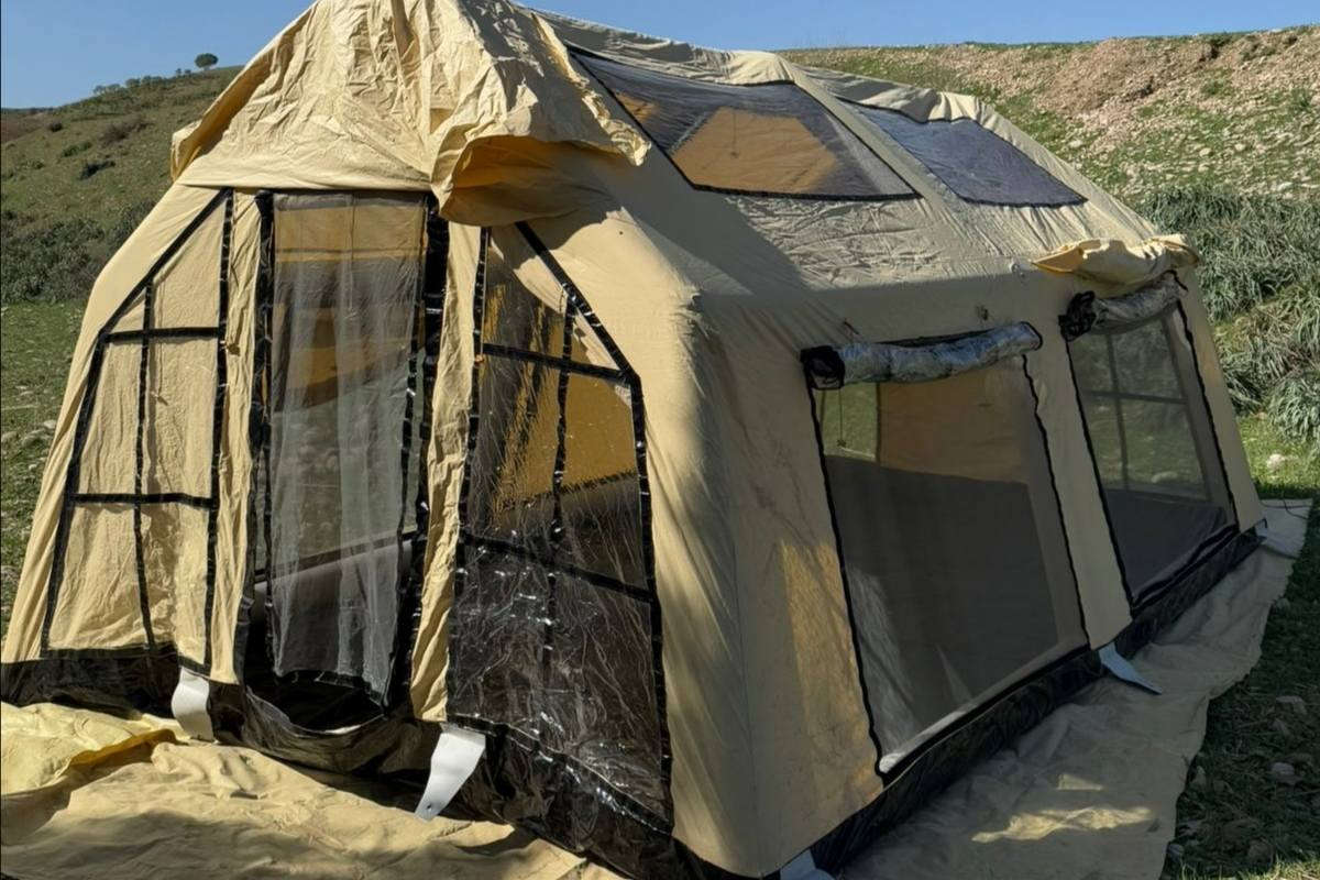 خێمەی هەلگری ساید بەرز 
دوو ژووری جیا 
یان دەتوانی بیکەیتەوە 12_14کەس دەبیت 
دژە ئاو دژە بایە       هەوی خۆی لەگەلە 
480*360*230سم 

سـعـر : لە کۆمێنت داوابکە ڕاستەوخۆ بۆت دێت 📥 

هیچ کێشەیەکی تێدا نییە 

ژمارەی خاوەنەکەی 

 ***********                                                  
ناونیشان هەولێر
