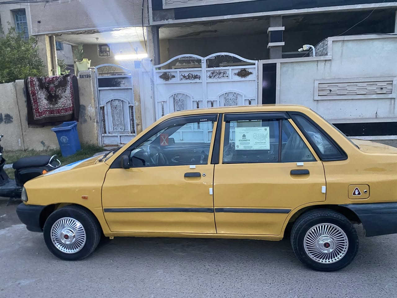 السلام عليكم سايبه موديل 2014
سياره مكينه وكير مال كيا برايد صار يومين شديتهن حاويه تبريد كزاز شواصي مكفوله لا لحيم ولا فطرتخم تاير صدر امامي خلفي رقم انكليزي مصفره هيئه وغرامه بسمي  فقط البنيد بي صبغ اثر جراد غير هاذه وديها سونار ابيعلك سياره خير من الله السعر 32$ وبيها مجال جداً بسيط ماكاني البياع ***********فقط اتصال ممتوتجد على النت
