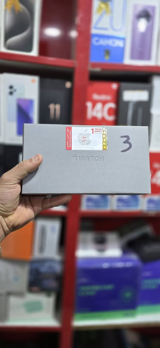 Apple Watch ultra 3
احدث واخر اصدار من ساعة ابل 

الترا الجيل الثالث black 
ذاكره 64g

بطاريه 💯 

داخل الضمان سنه كامله
لون اسود

السعر 885 وسعر الجديده معروف بيش

بابل سوك الحله شارع المكتبات مكتب الماسه للموبايل 
متوفر توصيل جميع المحافظات

***********
***********

