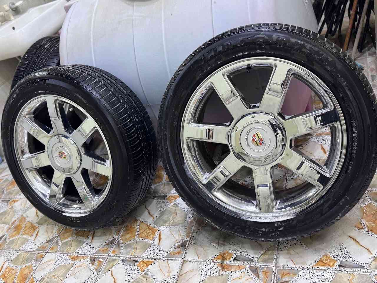 السلام عليكم ويلات كدلاك يرهم جمسي شيفرليت حجم 22مع تخم تاير جديد السعر 8ورقات وبيهن مجال للتواصل لاتصال *********** البصره المدينه الرياضيه البصرة, العراق
