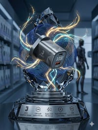 ⚡️ القوة والأناقة في شاحن واحد.. من العزم الذهبي! ⚡️ ​لا تضحي بجهازك م...