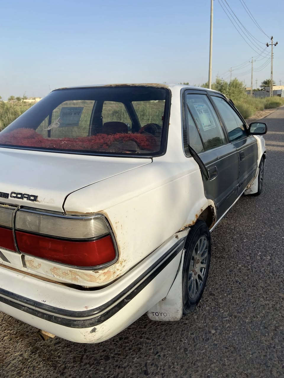 كورلا للبيع مديل 91 سيارة اصوليه وراعيه مجود بيه نقص مشط وحداده محركه نص عمر  مكاني البصره سياره سعرها30 ورقه وبيه مجال  ***********
