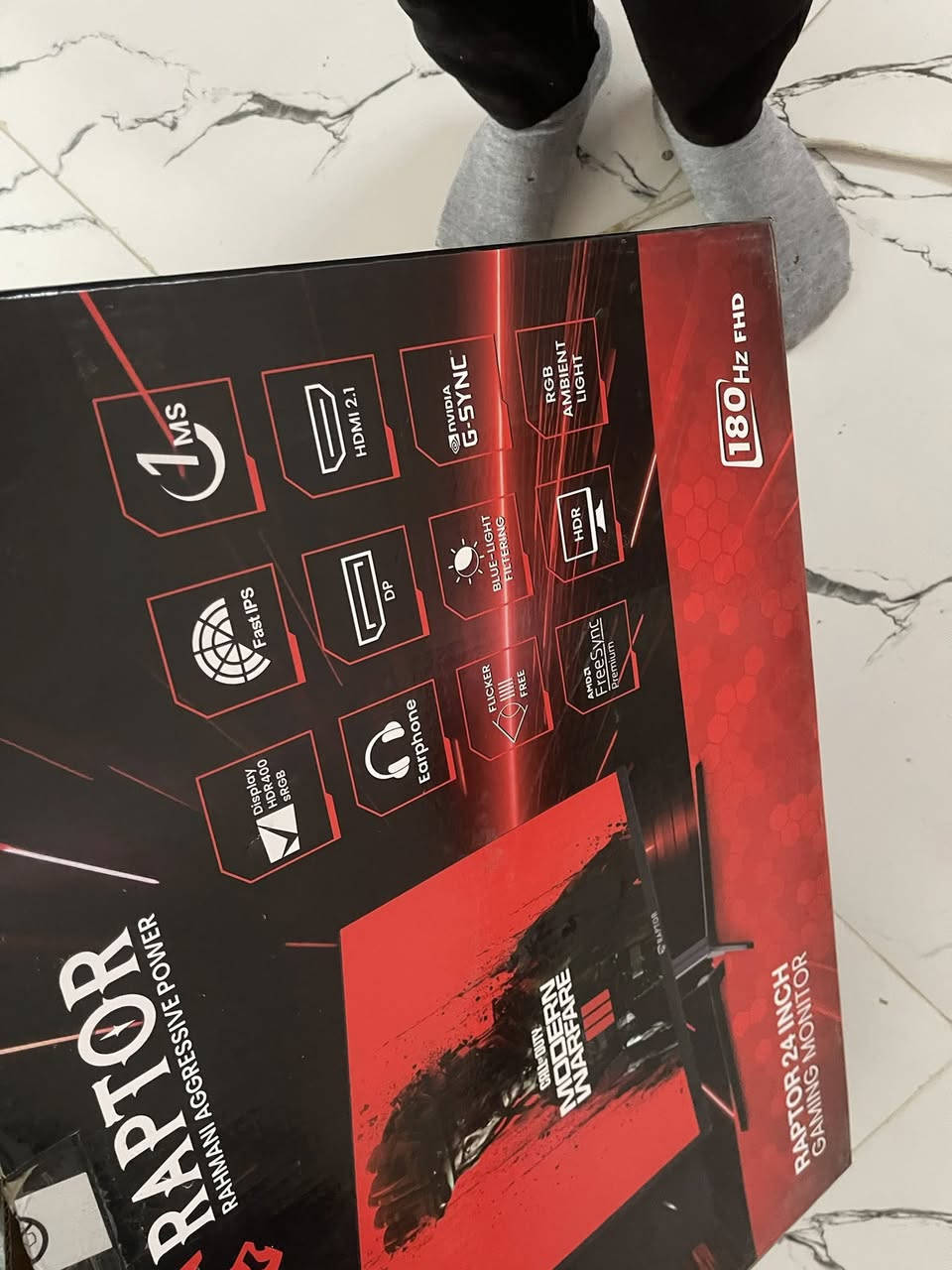 شاشة RAPTOR
‏24inch

180hz ,HD
استخدام اسبوعين بس


**إذا كنت صاحب هذا الإعلان وتريد حذفه لأي سبب، رجاءا أرسل رسالة إلى الدعم الفني**