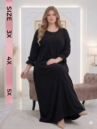 دشداشة • كلووشه ١٠٥سم • مقاسات ٣X-٥X
