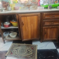 كاونتر 3 قطع المنيوم مع سنك مرمر متر ونص ب150 الف للاستفسار الاتصال عل...