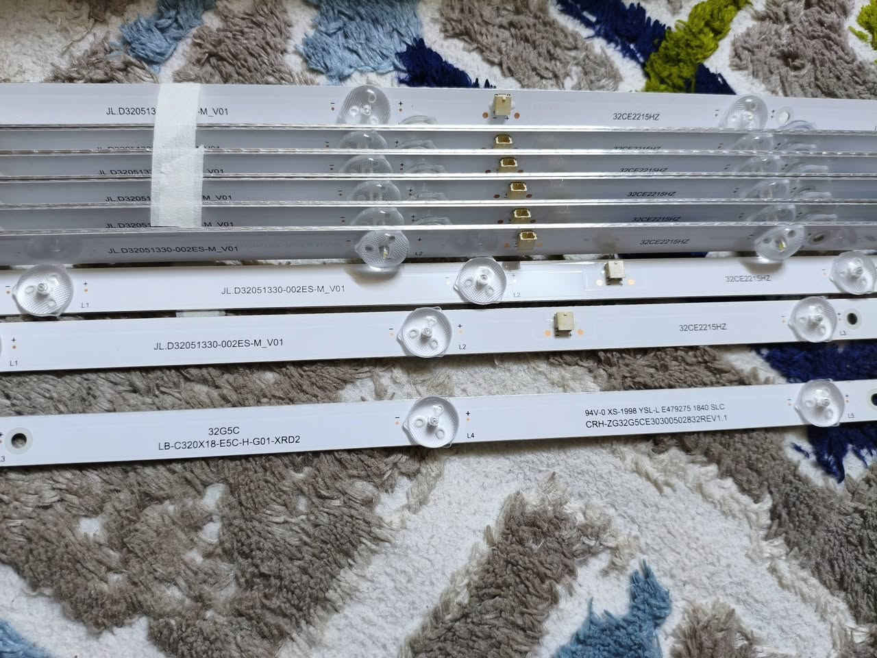 لدات شاشة 32 انج
متوفر 3 سيتات كل سيت 14 شريط 
شرط الفحص 
متوفر توصيل لكافة المحافظات


**إذا كنت صاحب هذا الإعلان وتريد حذفه لأي سبب، رجاءا أرسل رسالة إلى الدعم الفني**