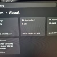 RTX3050 • كور i5 10400f • رام 16 جيجا