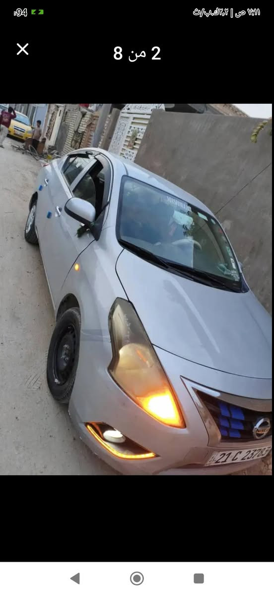 نيسان صني موديل 15 رقم شمالي باسمي محرك وتبريد مكفول وحدادية تايرات جدد كهربائيات جيدة  النجف حي ميسان الموبايل *********** النجف, العراق
