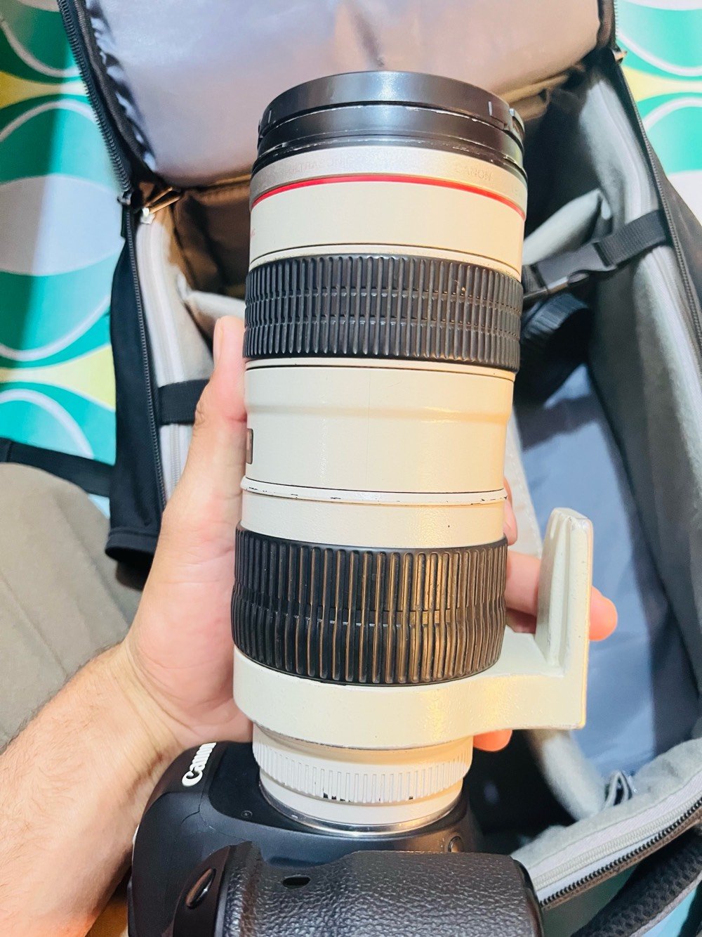 كانون Rp وادبتر وعدسه 70/200 f2.8 للبيع او مراوس
