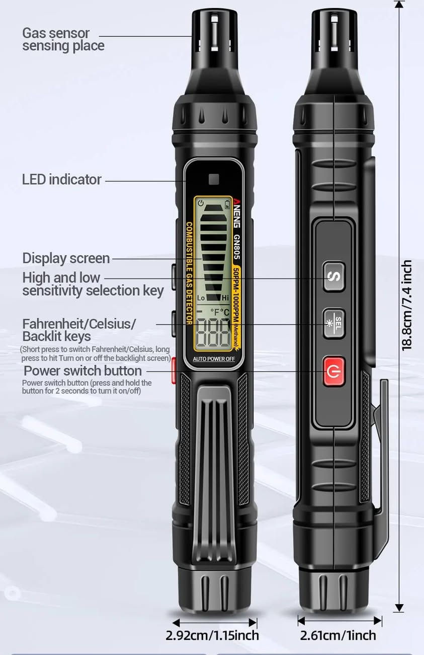 الجهاز هو كاشف لتسرب الغازات (Gas Leak Detector) محمول باليد.

الوظيفة: يستخدم للكشف عن وجود تسربات في أنابيب الغاز
السعر ١٠


**إذا كنت صاحب هذا الإعلان وتريد حذفه لأي سبب، رجاءا أرسل رسالة إلى الدعم الفني**