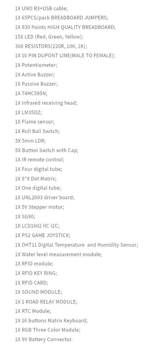 يتوفر كت اردوينو يحتوي على القطع الموضحة بالصور
سعر 25


**إذا كنت صاحب هذا الإعلان وتريد حذفه لأي سبب، رجاءا أرسل رسالة إلى الدعم الفني**