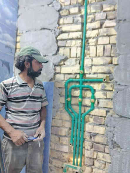 السلام عليكم 
جزء من عملي نسئل الله التوفيق  للتأسيسات الصحية تأسيس الماي والمجاري  عملي داخل الناصرية فقط التواصل ***********
