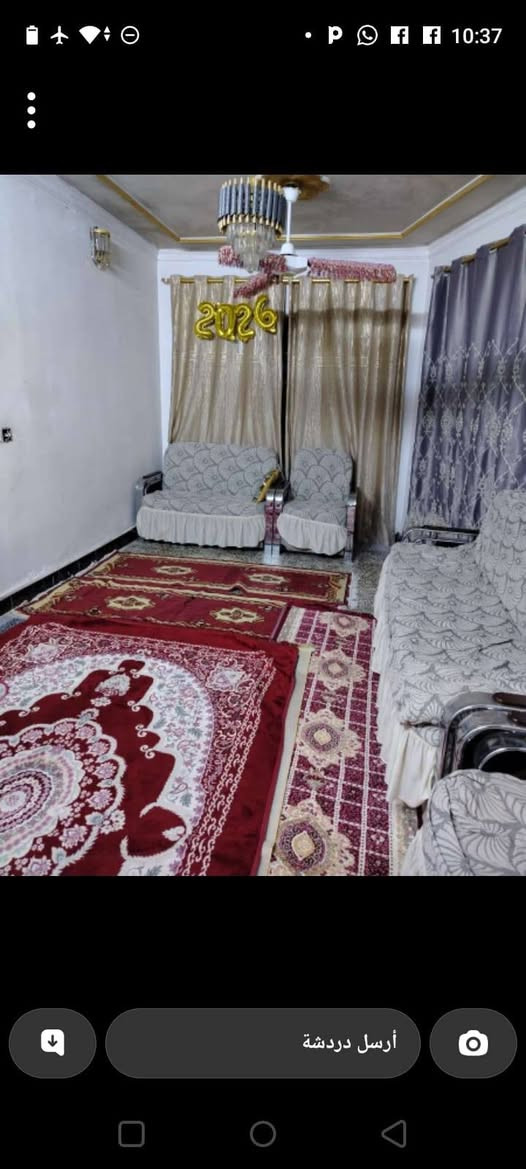 السلام عليكم يوجد لدينا بيت لبيع مساحته  150 متر يحتوي على قرف ومطبخ وسأل وخدمات الموقع لشهداء  منطقت  لظباط بظهر كلشي وكلاشي للاستفسار الرقم الهاتف  *********** لرقم بس واساب
