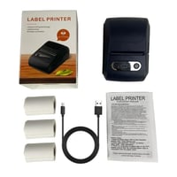 طابعة ملصقات محمولة • بلوتوث • بدون حبر