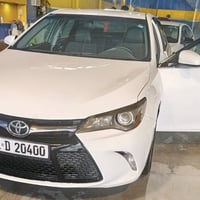 كامري 2017 للبيع se وارد أمريكي (ضرر فقط بنيد بدون دواخل بالشرط) رقم س...