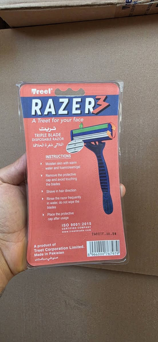 داشکانی خەیاڵی 💣 💣 تەنها و تەنها 0.52$
باشترین جۆری مووسی پاکستانی 🇵🇰
Made in pakistan 🇵🇰
مووسی( Treet) سێ شەفرە بە کارتۆن تەنها 50 دۆلار کارتۆنی 96 دانەیە📦 
واتا 8 دەرزن
داشکانی کاتی🔥
گەیاندن هەیە بۆ هەموو عێراق و رۆژئاوای کوردستان
***********
 بەکەمترین کات دەگات بەدەستت.
دەتوانن داخیلی گروپەکانمان بن لە تۆڕی کۆمەلایەتی. وەتسئەپ یاخود تیلیگرام یاخود فایبەر. 
لینکی گرووپی وەتسئەپ 
https://chat.whatsapp.com/JdzXO3ecoQVIN1kBHoB8kV

لینكی گرووپی تەلەگرام
https://t.me/erbilchina
لینكی گرووپی ڤایبەر

https://invite.viber.com/?g2=AQASnY2jyKpvj1QIzq%2BierGYvgrSyhf47OjmKkg2%2BTC7Eqrz1pg1CpmYdS3XALeK
