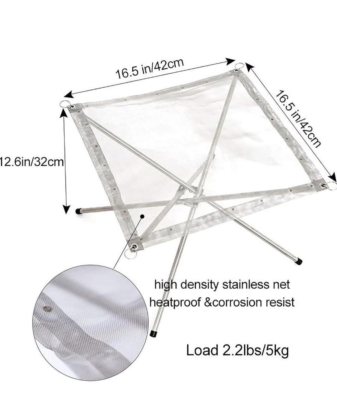 السلام عليكم منقل نار شبكي محمول (Portable Fire Pit) يستخدم للتخييم والأنشطة الخارجية. 
مصنوع من الفولاذ المقاوم للصدأ لضمان المتانة.
يتميز بخفة الوزن وسهولة التخزين والحمل.
يمكنه تحمل وزن كبير من الحطب، حيث ذكرت بعض المراجع قدرة تحمل تفوق 5 كيلوغرامات.
يوفر تجربة طهي أو تدفئة آمنة ومريحة في الهواء الطلق.
السعر ٢٥ الف مع التوصيل 
تواصل خاص او ***********
