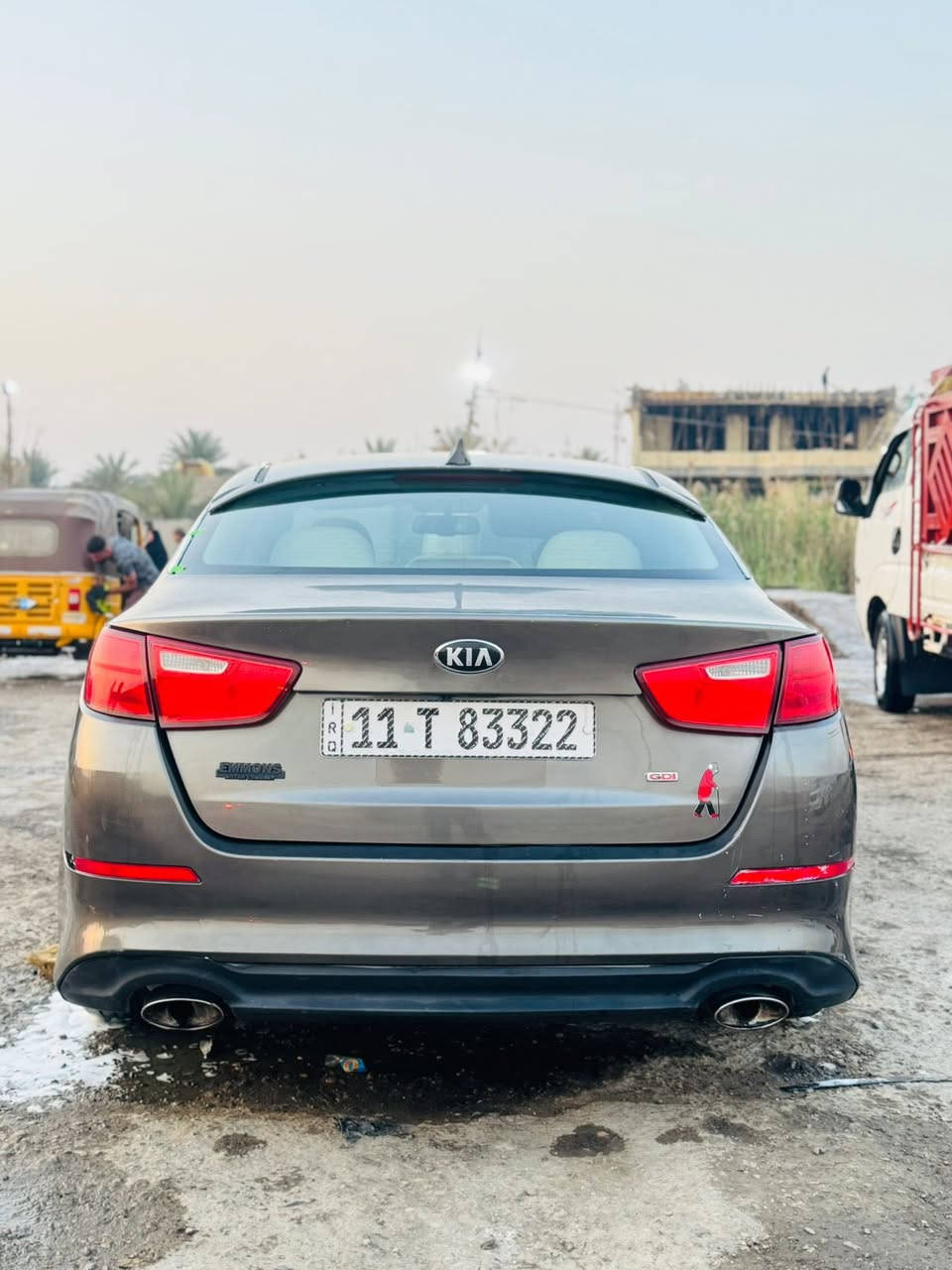 السلام عليكم كيا أوبتيما 2014 امريكيا حادثها دعامية فقط وبيها صبغ 3 قطع السيارة تبريد تدفئة خير من الله مكينة كير السعر 105 وبيها مجال مكانها بغداد للاستفسار  هـ ***********
