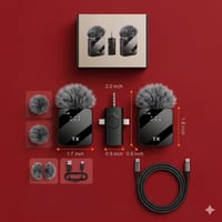 مايك لاسلكي • صوت نقي • بطارية قوية