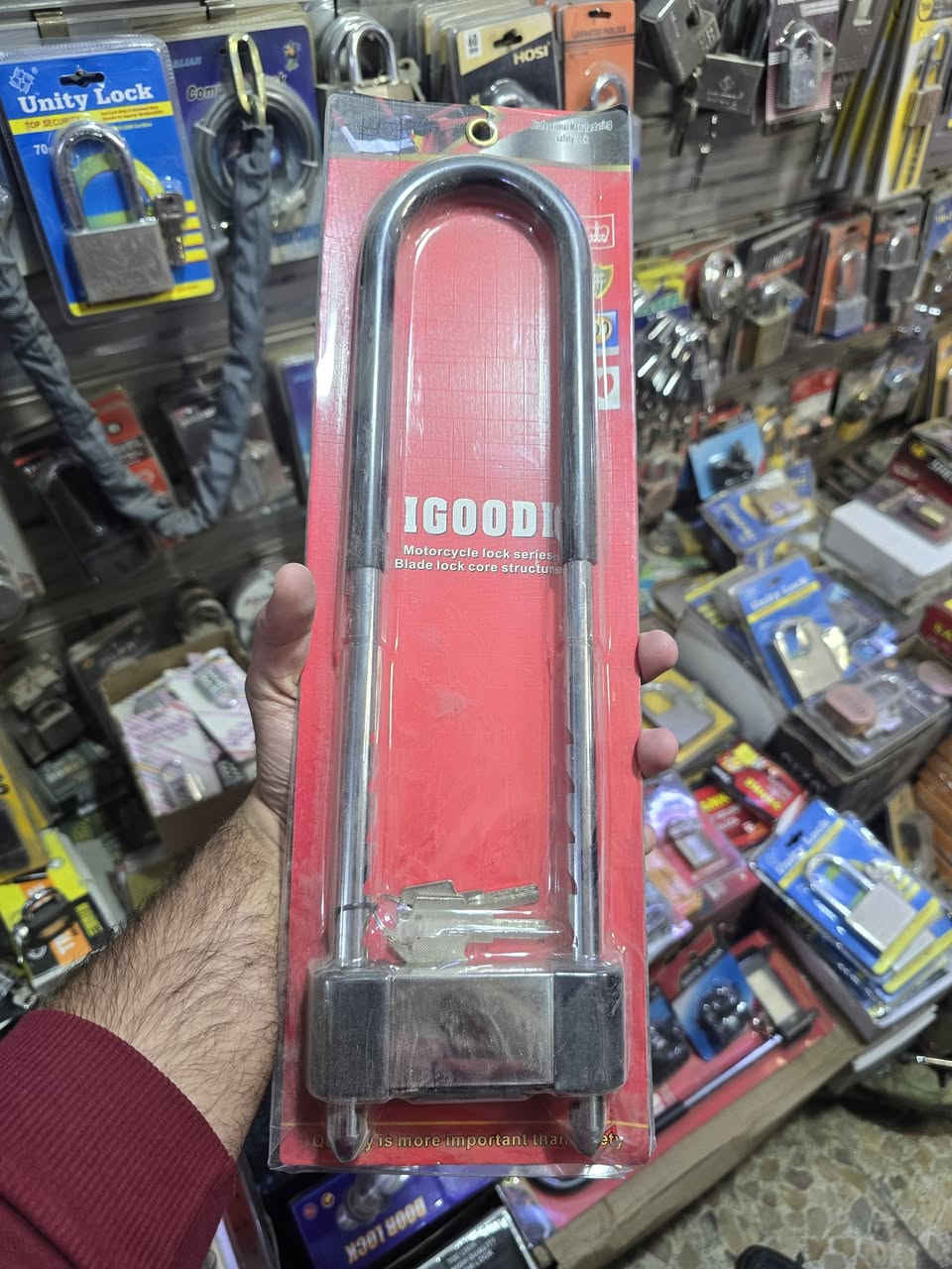 بعض الانواع الجديدة التي توفرت حديثاً 

كافة تفاصيل كل قفل وسعره مذكورة اسفل صورته

حسن الهاشمي لبيع كافة انواع القفل والكيلون والعدد الانشائية الاخرى بأفضل الاسعار وبالجملة والمفرد 

كما يتوفر توصيل لكافة انحاء العراق ✅✅

الموقع📍
بغداد - الرصافي - باب الاغا (سوق العدد) - مقابل سوق الصفافير

للتواصل والاستسفار

*********** - ***********
