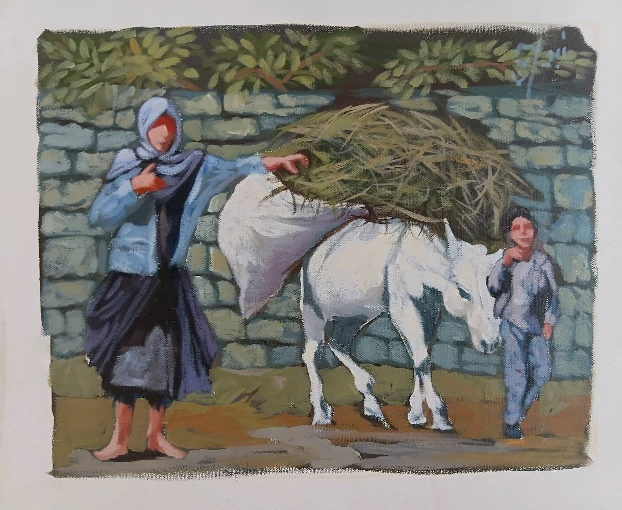 رسم على كانفز 
القياس ٧٣ &٢٠  لوحات فلاحات 
 سعر اللوحه  ١٠٠ الف الزوج ٢٠٠ 
واقعيه قياس ٧٣&٢٨