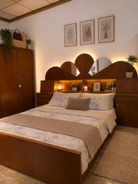 تخت نفرين • سرير مزدوج • تخت نوم • صاج عراقي • تخت خشب • سرير خشب • تخ...