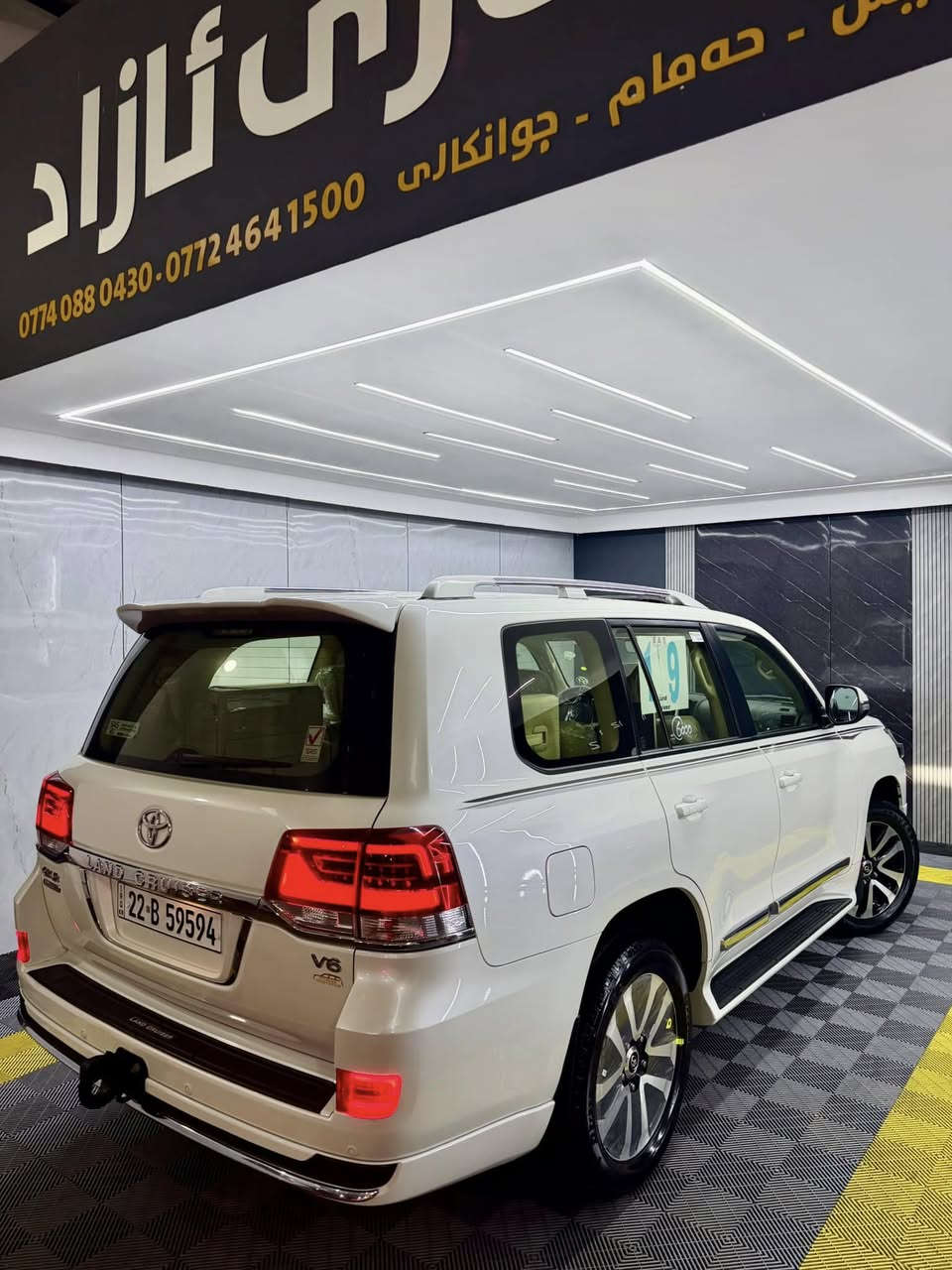 ‎تويتا لاند كروز _ موديل _2019 _  GXR.V6
‎موصفات.فوول جيهان اصلى 🦅🔥
‎محرك.(v6) 
‎بسم الله الرحمان الرحيم

‎ملاحظه رجائن سياره (بدون مراوس)🖐🏼

‎تويتا لاند كروز موديل (2019)  
‎🔶سياره مواصفات GXR. V6 .
‎🔶سياره (v6) سلندر
‎🔶سياره كفاله عامه دعاميه لي دعاميه 
‎بدون صبغ +بدون شخت + بدون حالوب 
‎بدون رمل  _ بدون حصوه+حتا دعاميات 
 
‎🔶سياره ماشيه (45) الف كيلو فقط حقيقي
‎🔶٤ اطارات و ويل جديد حلو بدوناي نقص 
‎🔶سياره مواصفات (GXR ) ماشاالله حالو 

‎🔶محرك + گير كل بشرت مامفتوح 
‎بدون صوت + بدون دخان 
كل خراز بلادى موجود
‎🔶( مواصفات) 
‎( صلايت + سلاجه  
‎كوشنات كهرباي ٣ دگم _ حاساس خلفي و امامي_ بصمه + كاميرا بلايت + ٨ ارباگ +  + لايتات زينون+ +داغل بيجى+دابل اكسل + سندوق شفط بلادى+ ٣ شاشات بلادى+ شحن موبايل)

‎🔶تحويل بشرت مباشر حول كل جديد

‎🔶مكان سياره سليمانيه 
🔶 ***********
‎🔶سعر (533)ورقه
