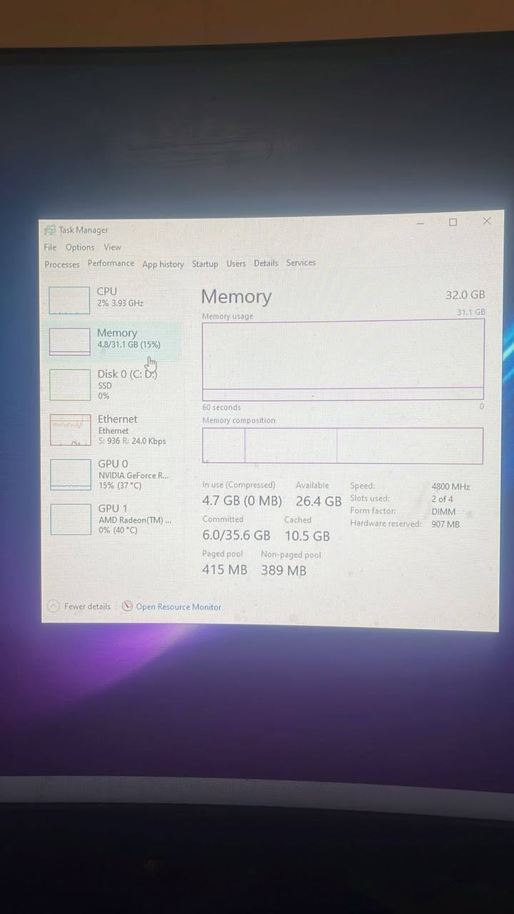 سلام عليكم مكلف بل نشر 
تجميعه للبيع 
Gpu 4060ti 
Cpu r5 9600x
Ram ddr 5  32gb 4800hz 
Ssd 1tb 
Psu 650w gold 
M.b b650 
مكان الحاسبه دوره حي اسيا 
سعر 1600 وبيه مجال حاسبه نظيفه حيل 
ملاحظة الجامه ماكو 
***********
معجبك المنشور تعليقك مثل وجهك الطيب 
ادمن ❤️
