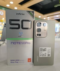 انفنكس نوت ٥٠ برو • ٢٥٦ جيجا ٨ رام • بطارية ٥٢٠٠ مللي ٩٠ واط