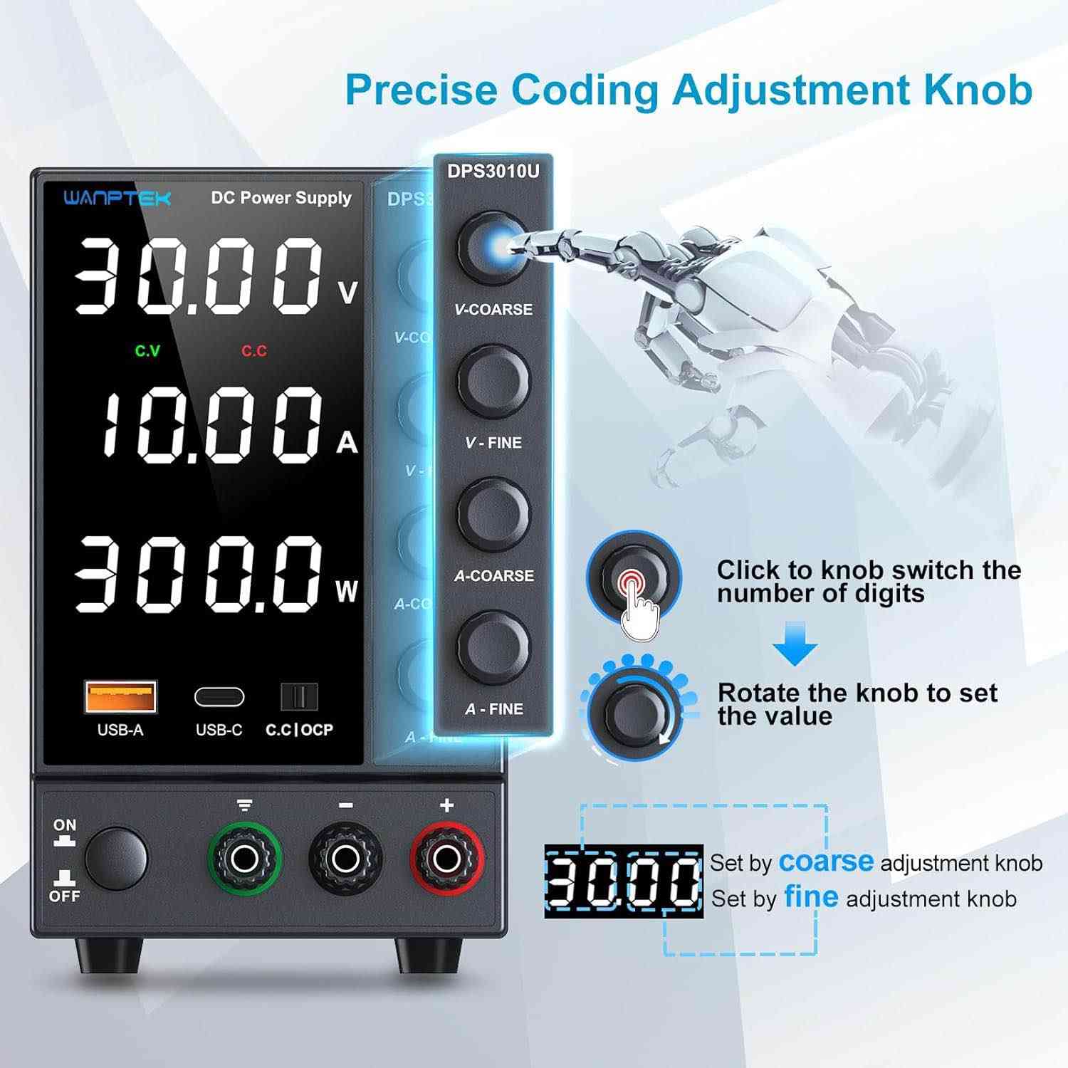 Power Supply (0-30V, 0-10A)
پاوەرسپلای بە هێزی (0-30) ڤۆلت و (0-10) امپیر
نوێ بەکارنەهاتوو 
مارکەی NANKADF
نرخی 55 هەزار

Laboratory Power Supply (0-30V, 0-5A), DC Adjustable Power Supply with 4-Digit LED Display (Transmitter Adjustment Button/Output Switch), Black رانية, السليمانية


**إذا كنت صاحب هذا الإعلان وتريد حذفه لأي سبب، رجاءا أرسل رسالة إلى الدعم الفني**