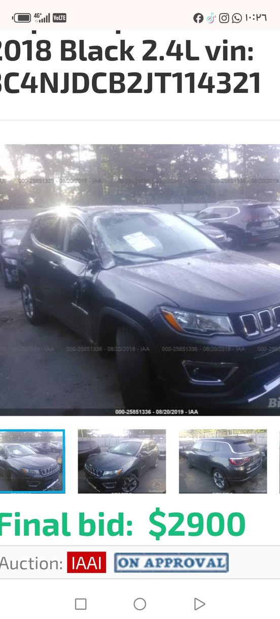 السلام عليكم ورحمة الله وبركاته 
جيب كنباس 18 لمتدد معروفه مواصفات لمتدد 
رقم بغداد تحويل ثاني يوم 
جميع المواصفات بالمتدد موجوده 
حادث الوارد مرفق بالبوست 
مكينه دوش 2400  خير من الله  
السعر 125.  مكان السياره صويره واسط 
رقم صاحب السياره ***********
