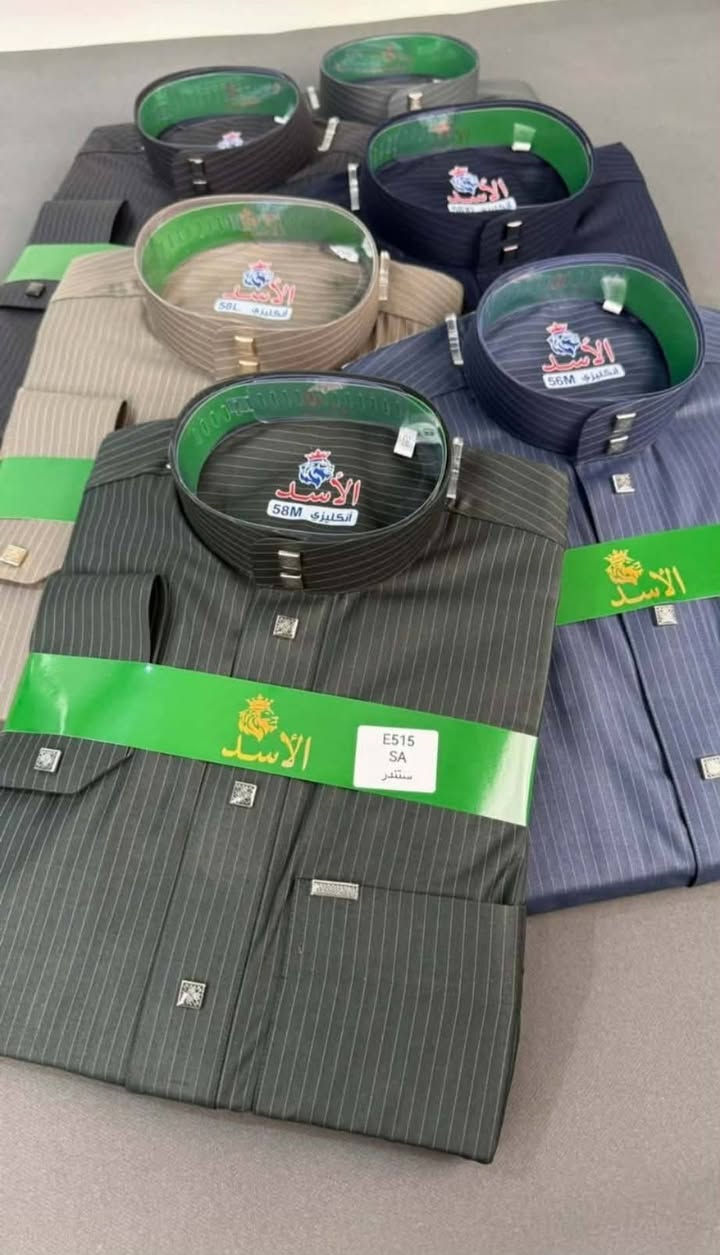 دشداشة شاكر 
خلية النحل 🐝 

كلاسك فصال سعودي SA. 
يعني ما تحير كل القياسات موجودة 
وتختار القياس اللي يناسبك

العنوان بابل قضاء المسيب
 السوق الكبير مقابل محل قاسم الغانمي 
للحجز مراسلة صفحة او على واتساب 
***********
