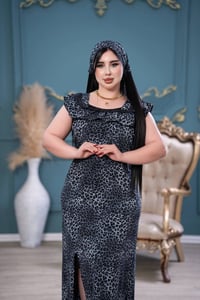 فستان • كريشة مطاط • فري سايز ٩٠ كيلو