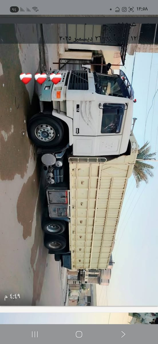 سلام عليكم للبيع كفاله عامه فالفو F12  محرك G22 لاتبخير ولا صرف دبل شاصي مجموعة شفت حديثة تخم تاير كير ٣×٣دبل فقسةموديل 1992 جاهزة لشغل رقم بصرة سنوية ساقطة صار شهرين الشراي يتصل عنواني بغداد الدورة ابو دشير  ***********
