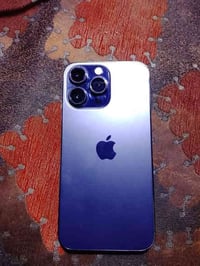 ايفون 14 ابرو ماكس ذاكرة ٢٥٦ بطاريه ٨٨ بي افطور بلشاشه ولكامرة الامامي...