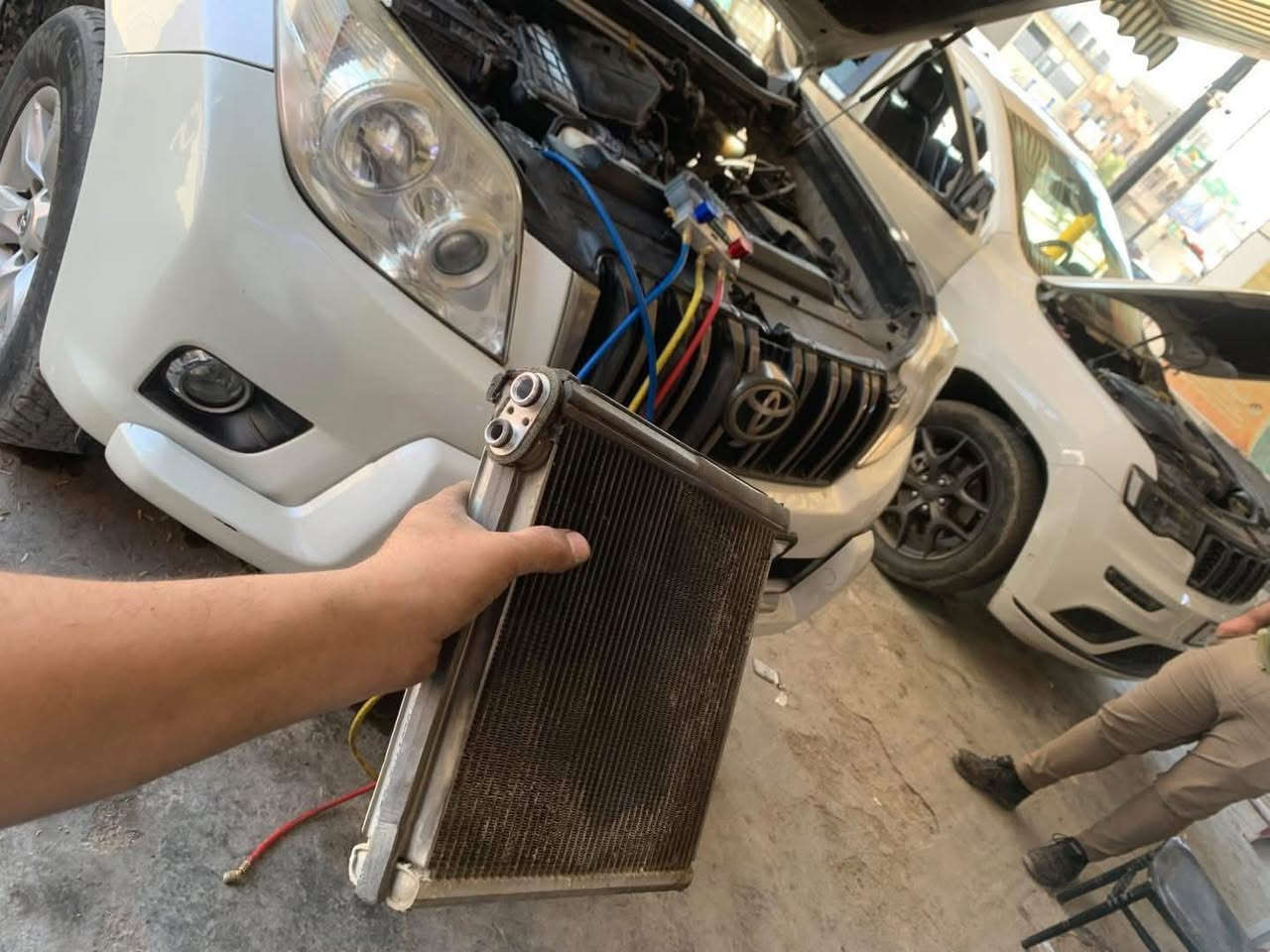 جانب من اعمالنا المنجزة مع الضمان
🔥🔥 #بأسعار_تبدأ_من_١٧٥_الف 🔥🔥
للسيارات الكورية الصالون ٤ سلندر (٢٠١١-٢٠٢٠)
تبديل فريز كوري اصلي مع شحن الغاز الفرنسي او الياباني الاصلي حسب اختيار الزبون مع وصل ضمان حقيقي بالعمل بــــس بــ ١٧٥ الف
واذا غاز امريكي بــ  ٢٠٠ الف
(سوناتا واوبتيما امريكي من موديل ٢٠١٧ فما فوق غير مشمولة)

#للسبورتج_والتوسان (٢٠١١-٢٠٢٠)
تبديل فريز كوري اصلي مع شحن الغاز الفرنسي او الياباني الاصلي حسب اختيار الزبون مع وصل ضمان حقيقي بالعمل بــــس بــ ٢٠٠ الف
واذا غاز امريكي اصلي وكالة بــ ٢٢٥ الف

للأستفسار مراسلة الصفحة
او الاتصال 📞 ***********

 موقعنا 📌 بغداد – الدورة شارع ٦٠ – مقابل الاستدارة
