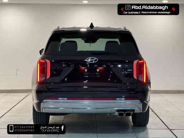 هيونداي باليسيد كلكرافي 2024 ماروني
‏Hyundai Palisade, Calligraphy
 تجي اعلى فئة بالبليسايد 
فول مواصفات 1/1 
ماشية 12 الف ميل فقط  
محرك 6 سلندر 3.8L 
السيارك كاتى بدون رقم تترقم شمالي 
مكان السيارة دهوك ،
ضرر السيارة ربع  البوند صبغ فقط 
 بدون دواخل ، 
كير و محرك بشرط 
KM8R7DGE8RU649056
السعر : 325$ و بيها مجال
للتواصل : اتصال او واتساب فقط 
***********
***********
