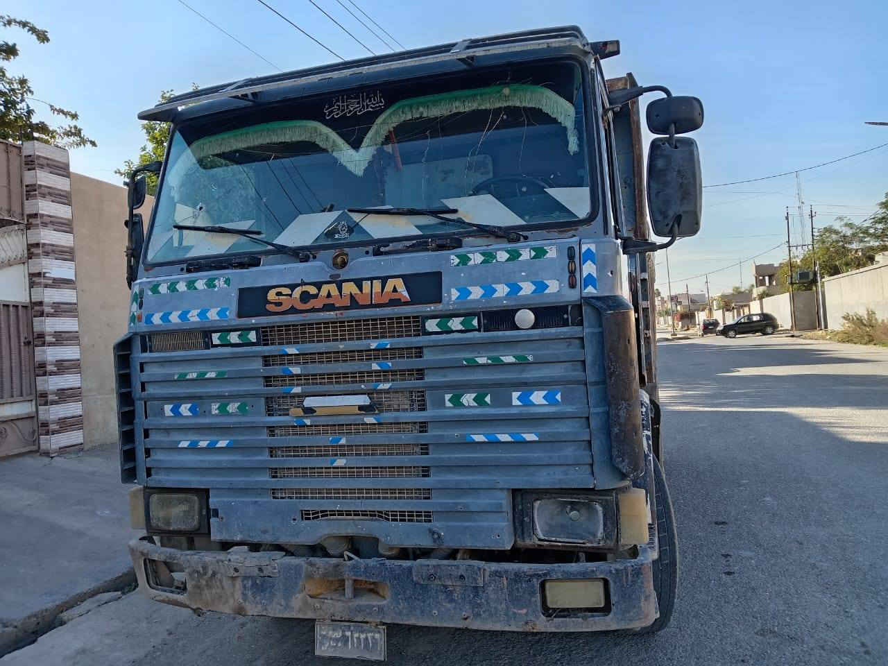 السلام عليكم للبيع كلابه سكانيا ثنعش ونص كير ومحرك شرط السياره رقم ديالى فحص شرط التحويل والوكالا تايرات  نص عمر السعر85قفل الرقم غير متواجد خاص***********
