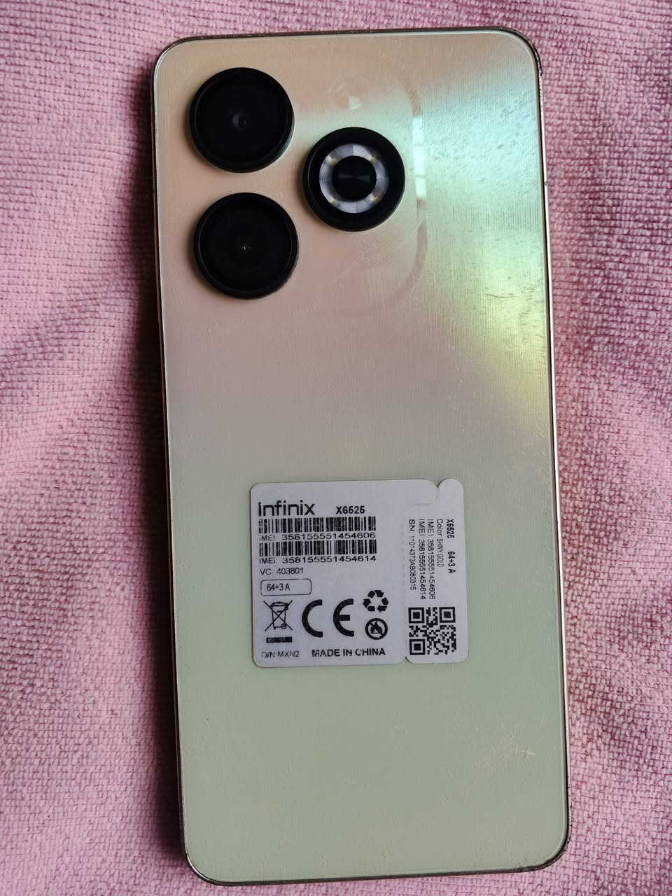 انفنكس سمارت ذاكره64شرط الفحص الله شاهد على وضع شركه  لا مفتوح ولا ملعوبيه سعره 100
***********
