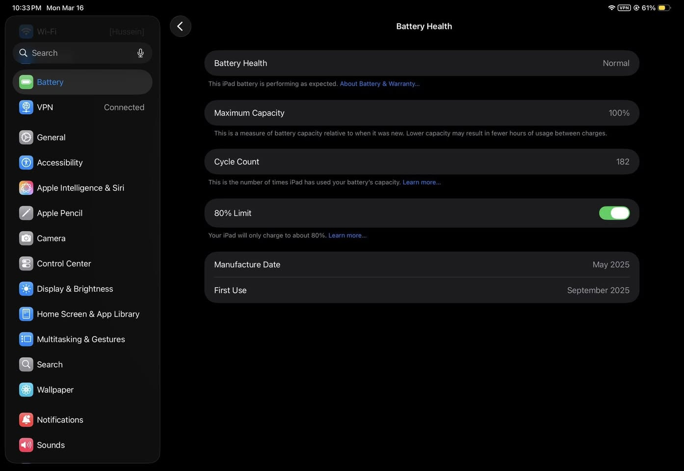 آيباد برو m4 256gb 11inch البطارية 100% استخدام خفيف تصفح يوتيوب الجهاز ييجي مع ورقة ضمان المتجر + ضمان apple ، الجهاز بحالة الوكالة تماماً.
سعر الجهاز مليون قفل مكاني بغداد الغزالية


**إذا كنت صاحب هذا الإعلان وتريد حذفه لأي سبب، رجاءا أرسل رسالة إلى الدعم الفني**