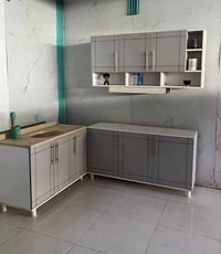 كاونتر خشب MDF • متر ونص • مع سنك