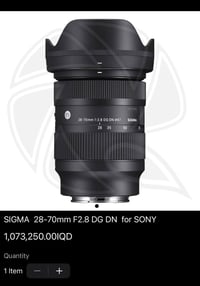 للبيع عدسة سيكما 2.8 28-70 و رونين rs4 mini combo  بسعر مغري و استخدام...