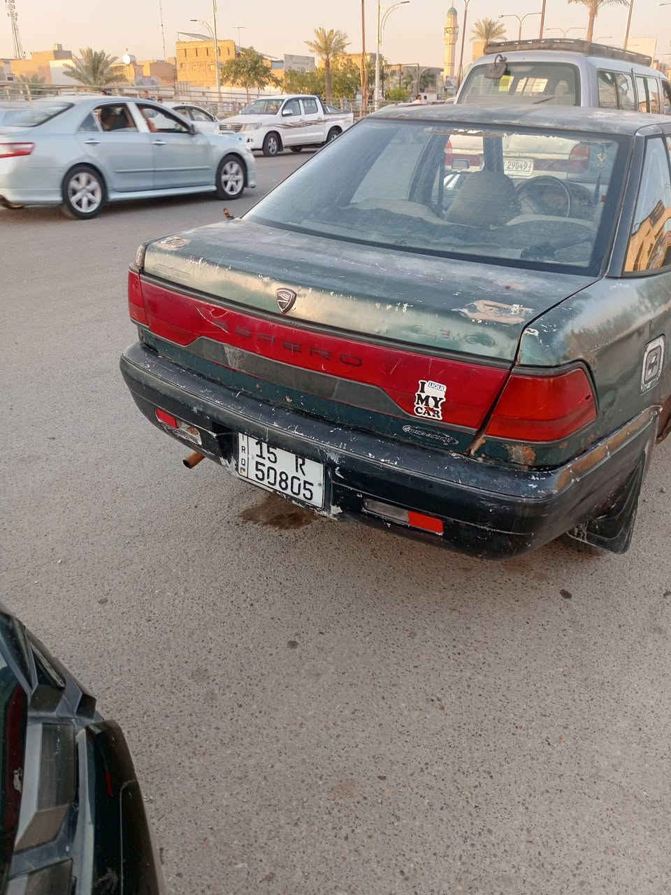 سلام عليكم 
دايو اسبرو رقم انبار دولي محرك مفتوح 1600 بي صوت بل جعوب كير عادي مكفول كهربائيات كلها شغاله سنويه لل27 السعر 17 أو بيه مجال المكان الفلوجه الحصي 
للاستفسار 
***********
