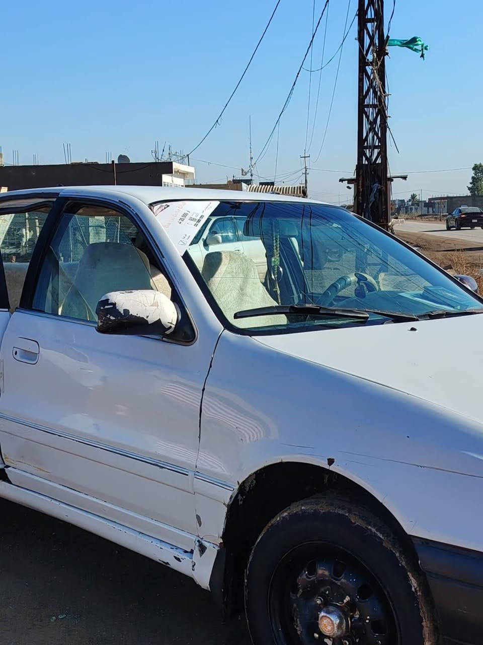 للبيع النتره دمعه كير محرك بشرط
رقم ديالى باسمي شرط التحويل سنويه لل٣٠ 
كير عادي شواصي ملحومات تقوويه صدر تايرات خير من الله 
مكان السياره ديالى الخالص 
السعر ٢٤ وبيه مجال بسيط 
للستفسار ***********
