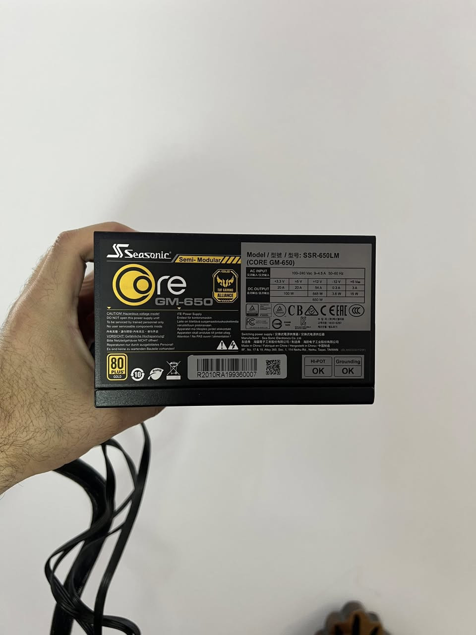 Seasonic CORE GM-650
بشهادة 80 PLUS Gold

البور سبلاي جديدة بمعنى الكلمة 
استخدام جداً قليل

بـ 70 الف


**إذا كنت صاحب هذا الإعلان وتريد حذفه لأي سبب، رجاءا أرسل رسالة إلى الدعم الفني**