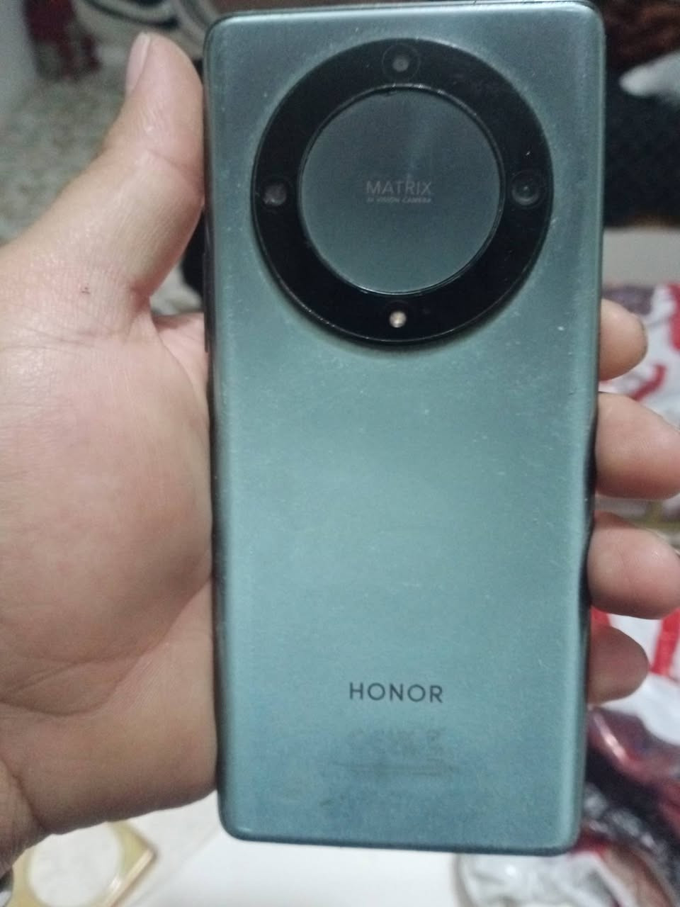 السلام عليكم
هونر x9a G5 شاشه مضلعه
ذاكره 256 
بصمه 
ياخذ سيمكارتات 2 
لمس خفيف حيل
تلفون كامل بي بس هاي بشاشه
بشحن انسا حيل حلو ونضيف الجهاز
بيع او مراوس بدراجه السعر 125 متواجد خاص وهذا رقمي
***********
