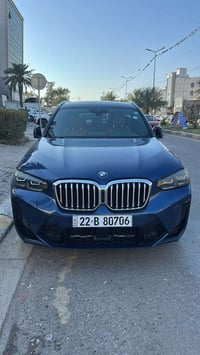 للبيع فقط بي ام X3 موديل 2022 نظيفه جداً ضرر بنيد فقط بدون ايرباك بدون...
