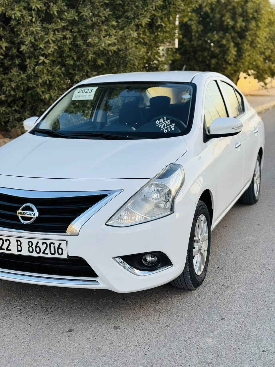 على بركة لله 
نيسان سني 2023
بيها بابين مبدل بلادي جهت الصدر وجاملغ خلفي صبغ 
شاشة وكامره
سبايدر 
جام 4 كهرباء 
تبريد قطعتين 
تحكمات ستيرن 
اشاير بالمري 
وباقي المواصفات المعروفة 
مكان السيارة الرمادي 
السعر 105 وبيها مجال 
***********
