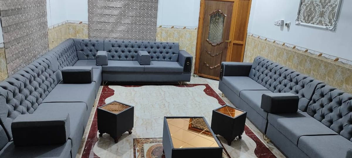 عرض لفتره محدوده من معمل ومعرض الاخوين للاثاث 
يوجد لدينا نضام اقصاد لحاملين ماستر الرافدين 
تفاصيل العمل 
القماش التركي او حسب اختيار الزبون 
و الاسفنج المميز عراقي 10سم 
الخشب جام روسي انج x انجين 
 الداير والصفاح بلوك ماليزي ١٨ملم
 المقعد  بلوك ملايزي15ملم 
ملاحظه كل المواصفات إلي وصفتها بلمنشور اذا ما تلكاها بلشغل لأ تستقبل شغلنا
ضمان حقيقي  5سنوات كل هذا بسعر 
ديوان مودرن سعر المتر100
سعر المتر تاج الملكي120
سعر المتر صاج زان 140 إلى 200 
كل الموديلات يجي وياها طبلات + مساند 
للاستفسار 
الاتصال ☎️ على الارقام التاليه 
او مراسله الصفحه ***********
‏‪078-324-89718‬‏
ملاحظه/يوجد لدينا كادر ياخذ قياسات ع حساب معمل 
يوجد لدينا خدمه توصيل بأسعار تنافسية
